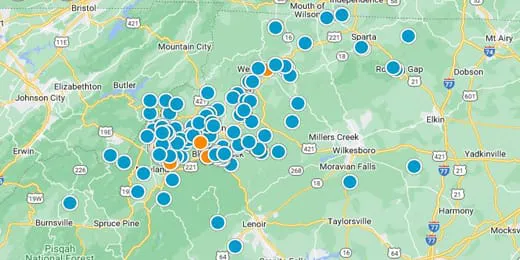 Ashe County Real Estate Map Search