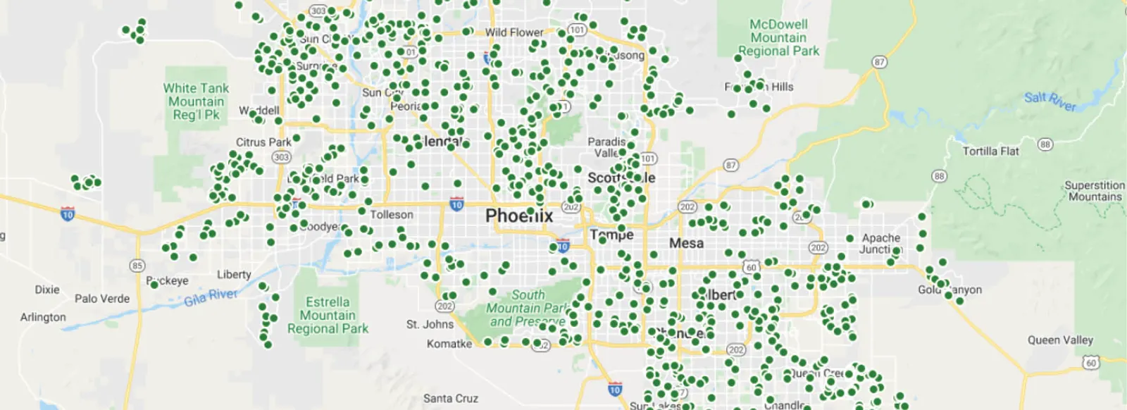 Interactive Map Search