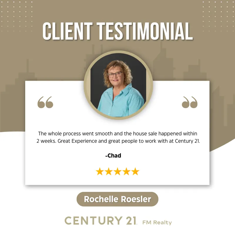 Seller Testimonial for Rochelle Roesler Century 21