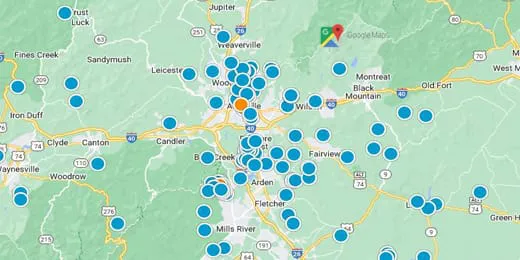 Western North Carolina Real Estate Map Search