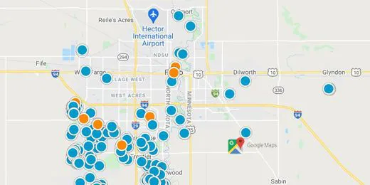 Fargo/Moorhead Real Estate Map Search
