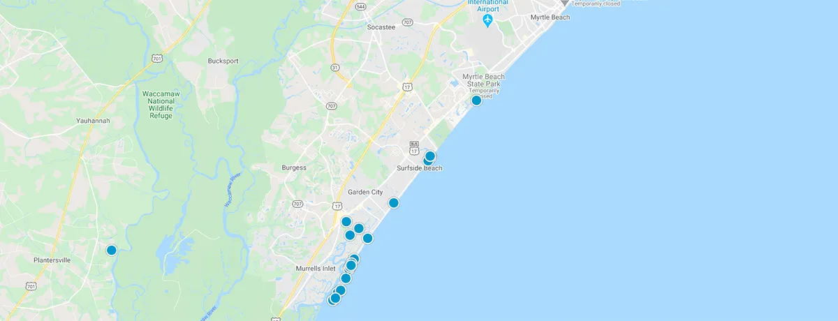 Grand Strand Interactive Map Search