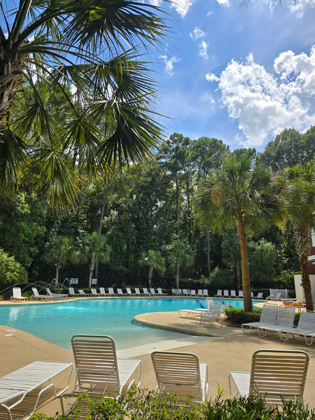 Zero-entry community pool at The Farm at Buckwalter in Bluffton SC
