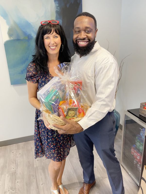 Happy seller after closing on his house with his realtor