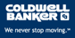 Coldwell Banker We Never Stop Moving Logo