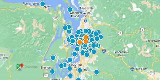 Puget Sound Region Real Estate Map Search