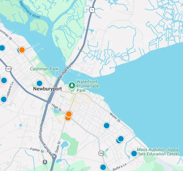 Interactive Map Search