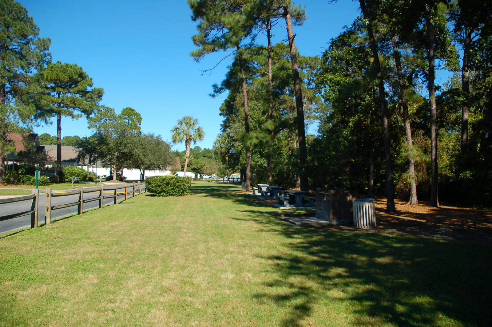 Pine Forest Village community picnic area in Bluffton SC