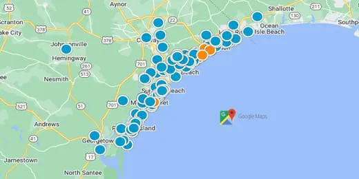 Myrtle Beach Real Estate Map Search