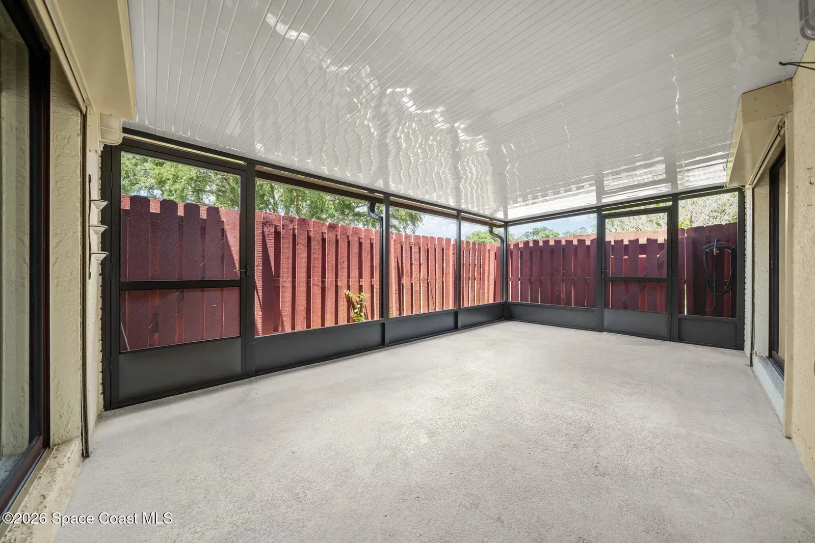 Private patio at 44 Piney Branch Way, Melbourne FL