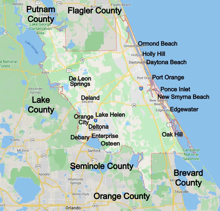 Volusia County Community Map