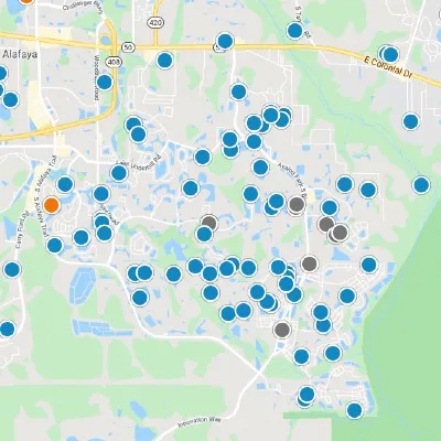 Waterford Lakes Interactive Real Estate Map Search