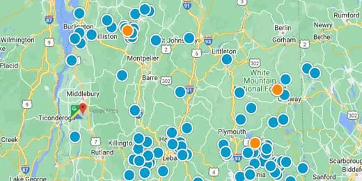 Vermont Real Estate Map Search