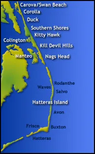 outer banks map