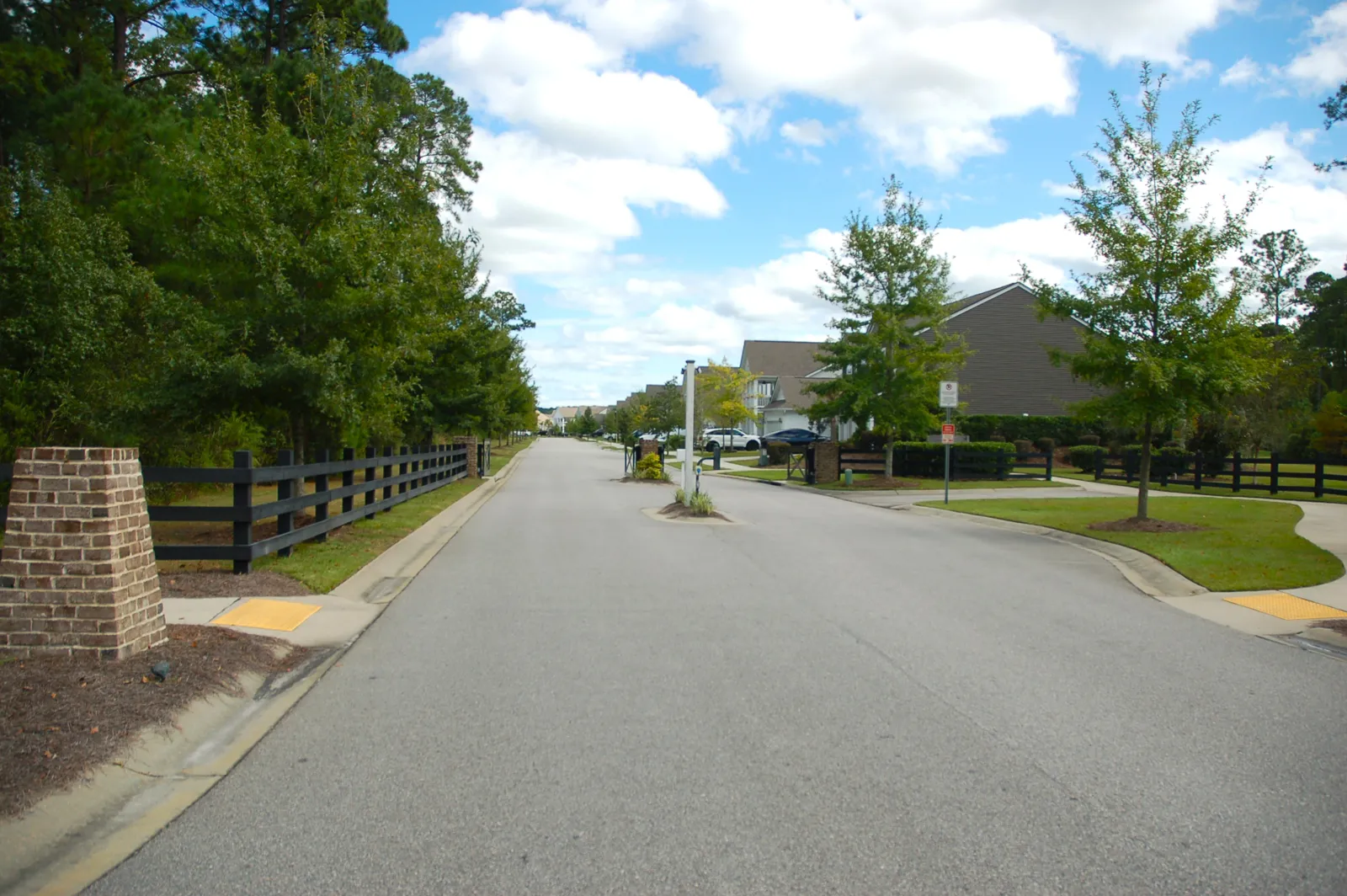 Main entrance gate at Malind Bluff, a gated community off Highway 170 in Bluffton SC