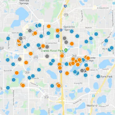 Altamonte Springs Interactive Real Estate Map Search