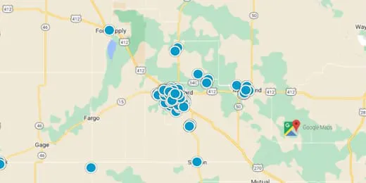 Woodward Real Estate Map Search