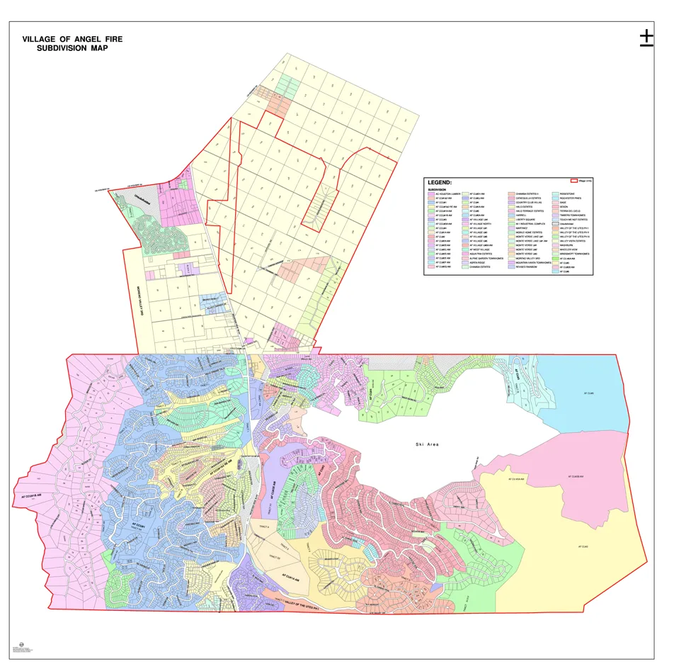 Angel Fire Subdivision Map