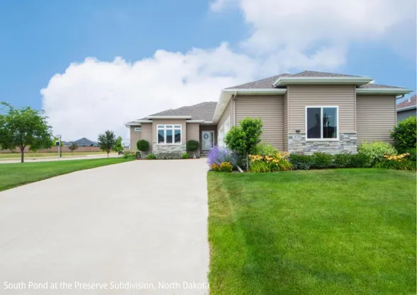 South Pond at the Preserve Subdivision North Dakota