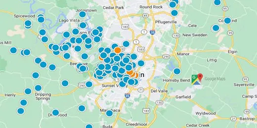 Austin Real Estate Map Search