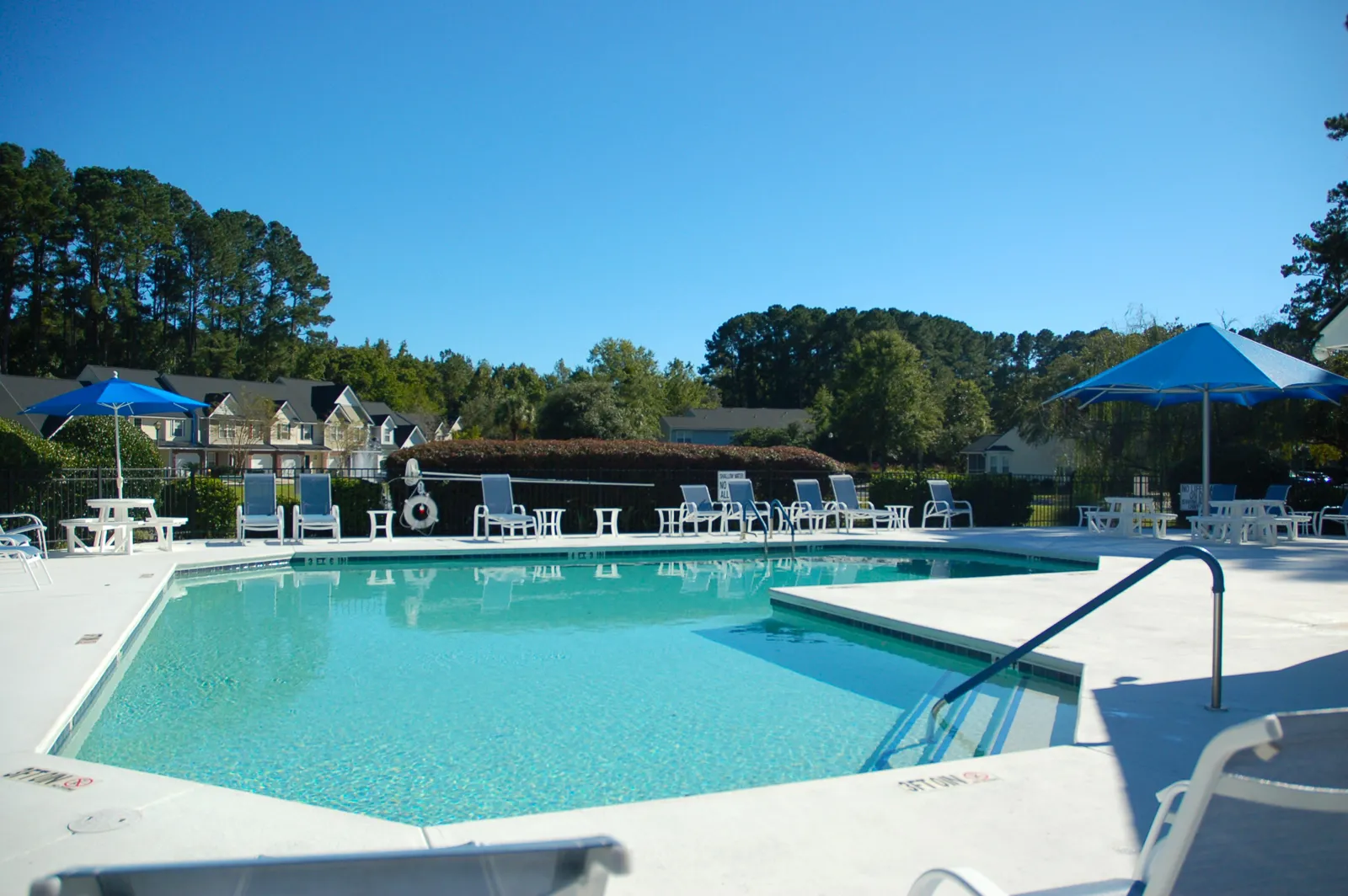 Community pool at The Townes at Buckwalter townhomes in Bluffton SC