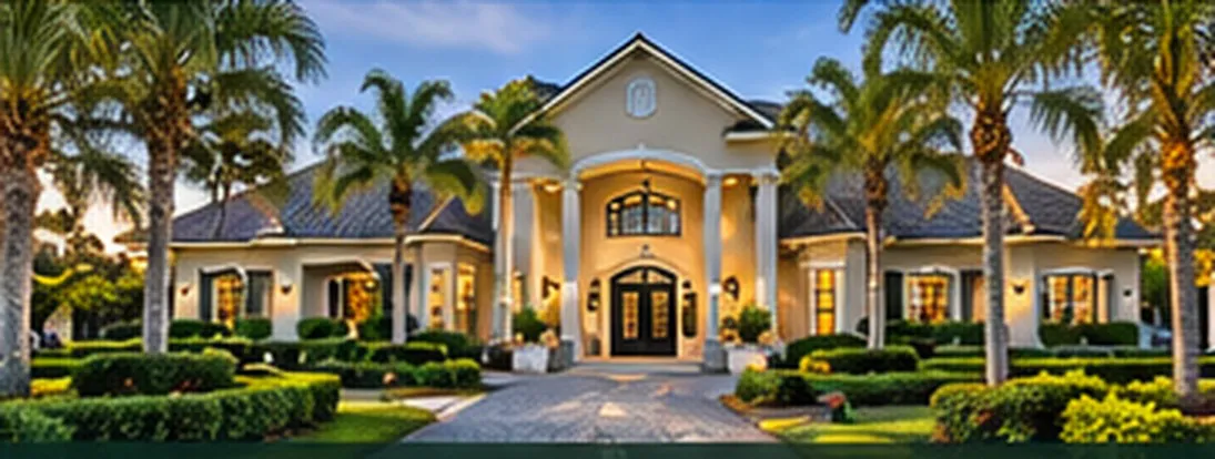 Illustrative luxury Florida estate home