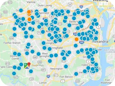Northern Virginia Real Estate Map Search