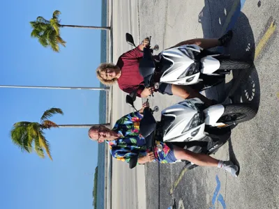Key West on scooters