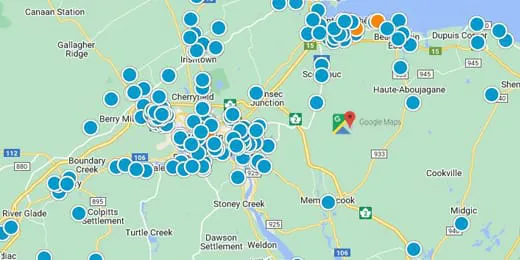 Greater Moncton Area Real Estate Map Search