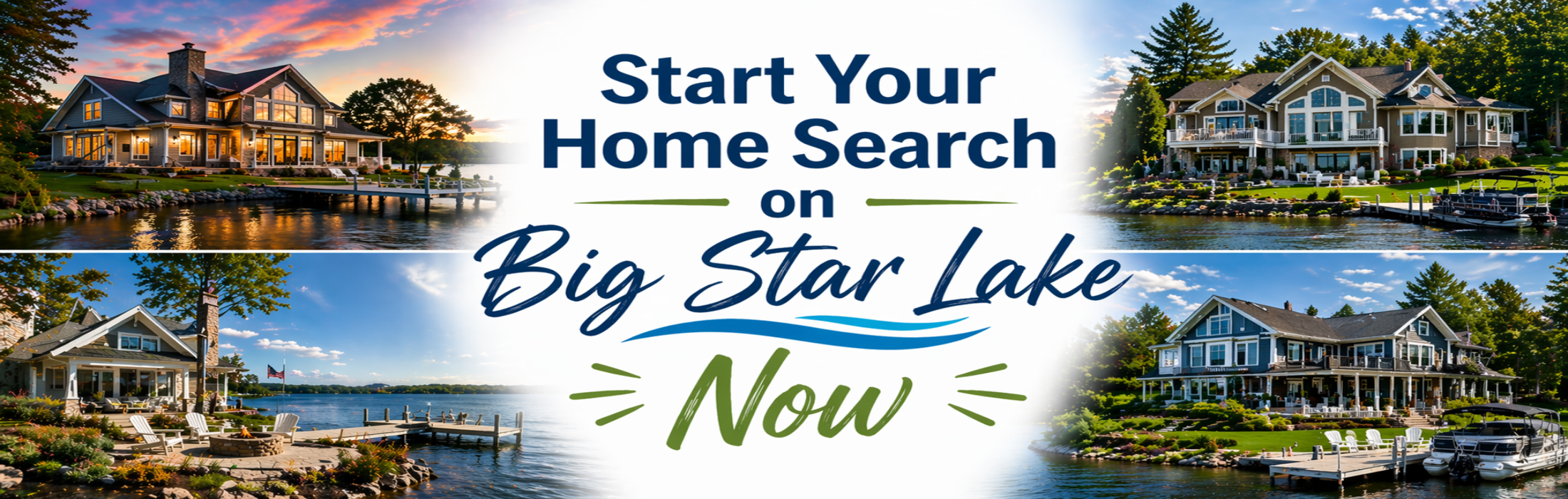 Start Your Waterfront Home Search on Big Star Lake - Baldwin - Lake County Now!!!