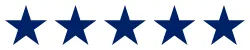 5 blue stars
