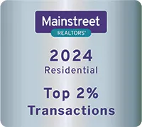 Mainstreet REALTORS&reg; 2024 Production Award &ndash; Individual Diamond Recipient for Transactions (Top 2% Transactions, Residential)