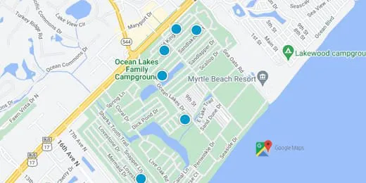Ocean Lakes Real Estate Map Search