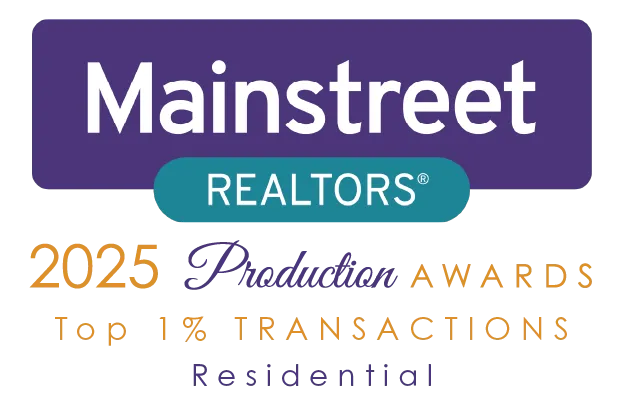 Mainstreet REALTORS&reg; 2025 Production Award &ndash; Individual Platinum Recipient for Transactions (Top 1% Transactions, Residential)