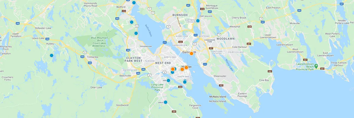 Interactive Map Search