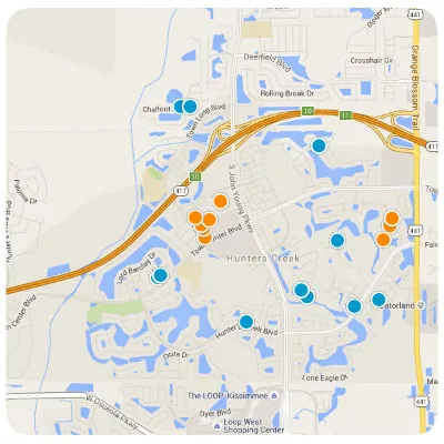 Hunters Creek Interactive Real Estate Map Search