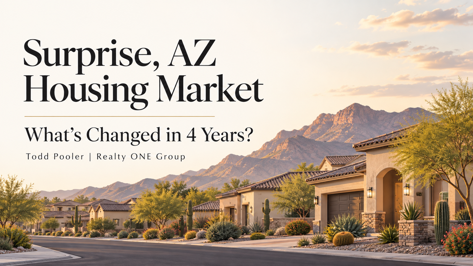 Surprise Arizona housing market changes over four years