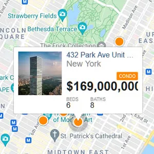 Interactive Map Search
