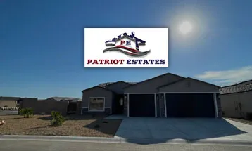 Image: Patriot Estates logo - Black Mountain Valley Realty works with local builder Patriot Estates