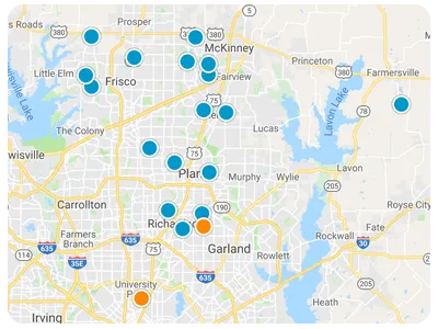 Interactive Map Search