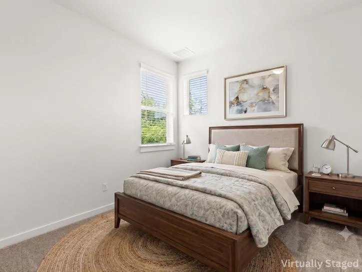 Virtually Staged Primary Bedroom