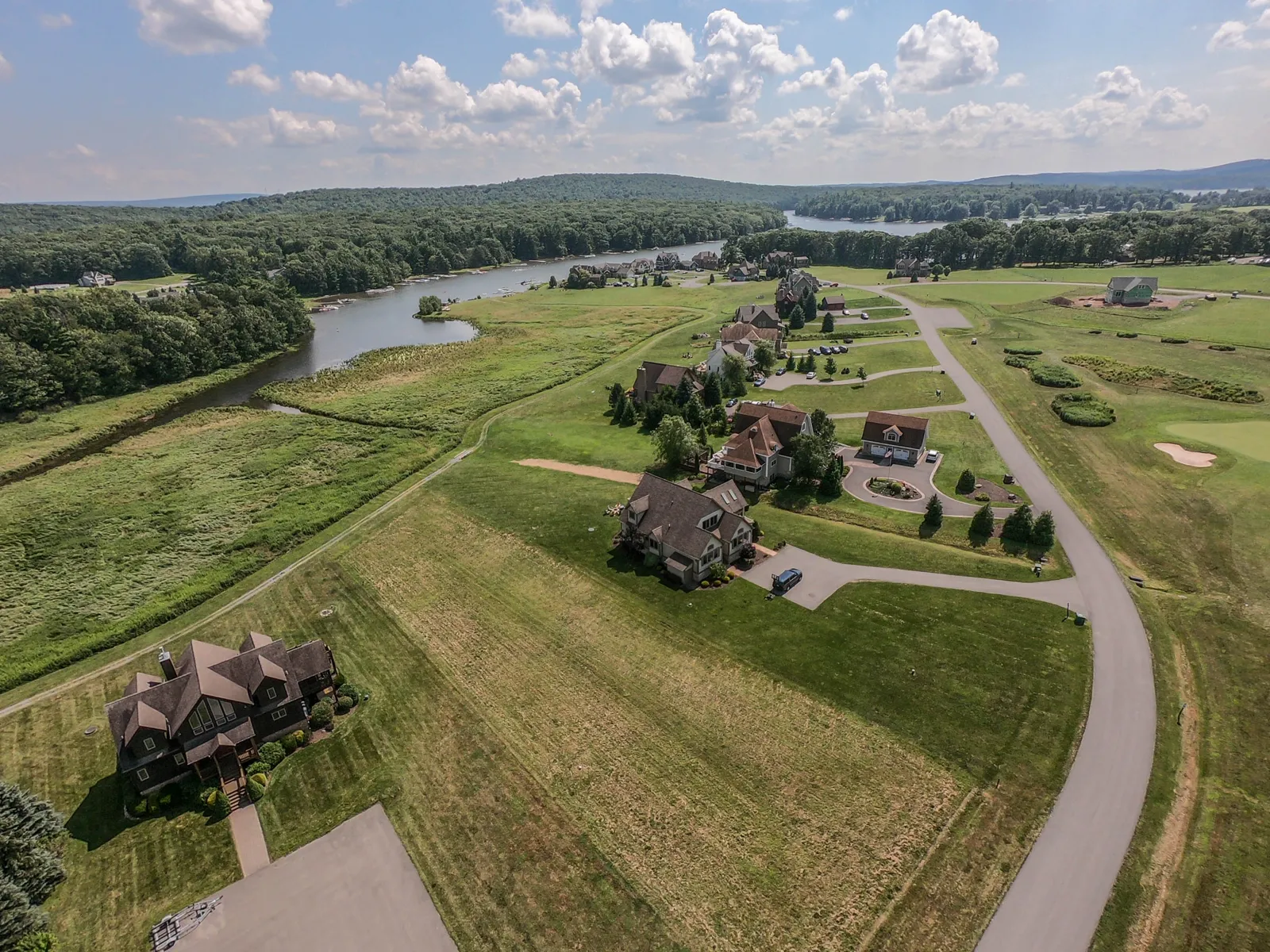 Open land and homes near Deep Creek Lake