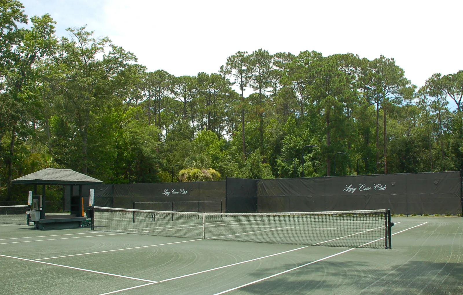 Har-Tru clay tennis courts at Long Cove Club, Hilton Head Island SC