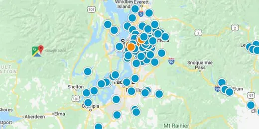 Pierce, Thurston, Mason, Lewis and Grays Harbor and Pacific County Real Estate Map Search