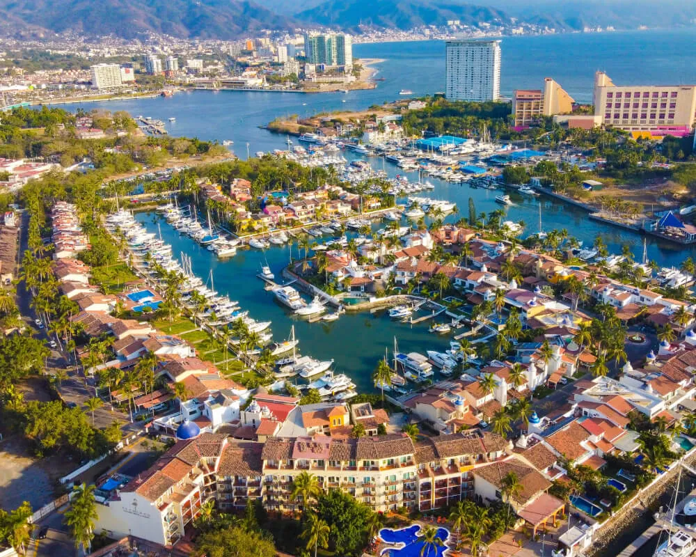 Marina Vallarta waterfront and boats