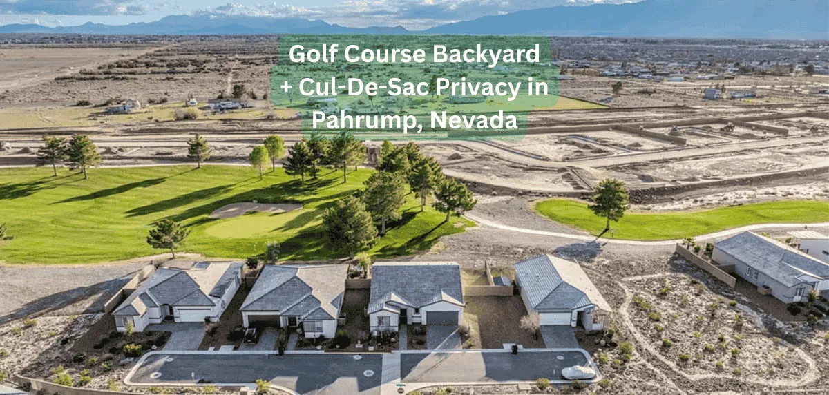 A stalled Pahrump golf course listing relaunched by Jeannette Draper&mdash;now featuring pro photography and a backyard that backs to the fairway, plus cul-de-sac privacy in Ovation at Mountain Falls