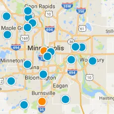 Interactive Map Search