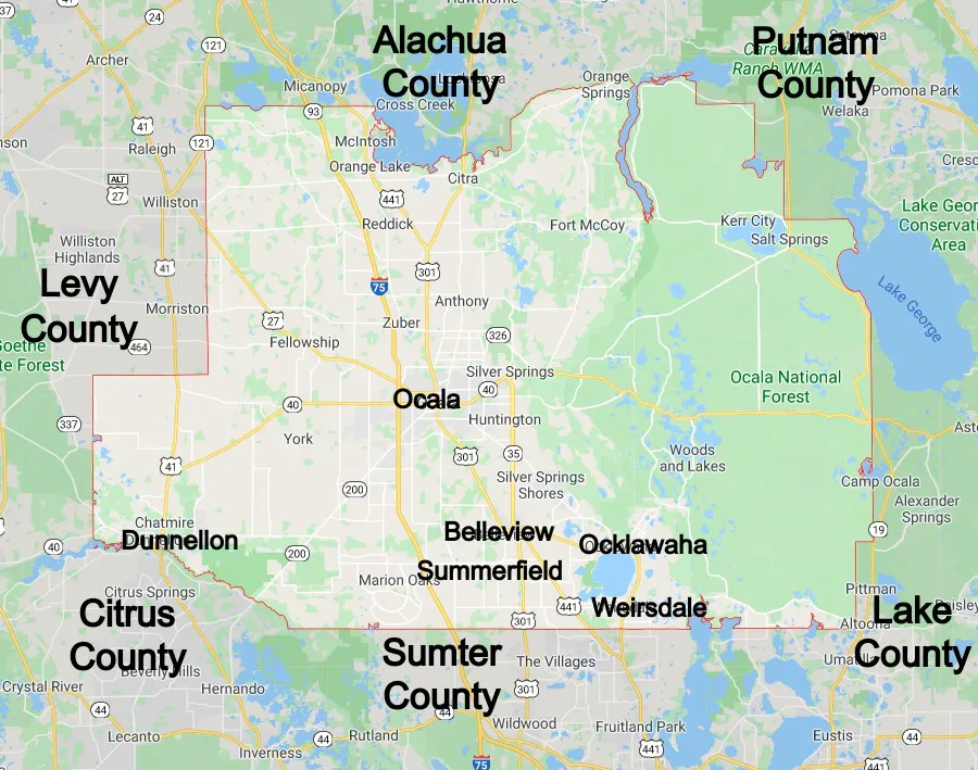 Marion County Florida Community Map