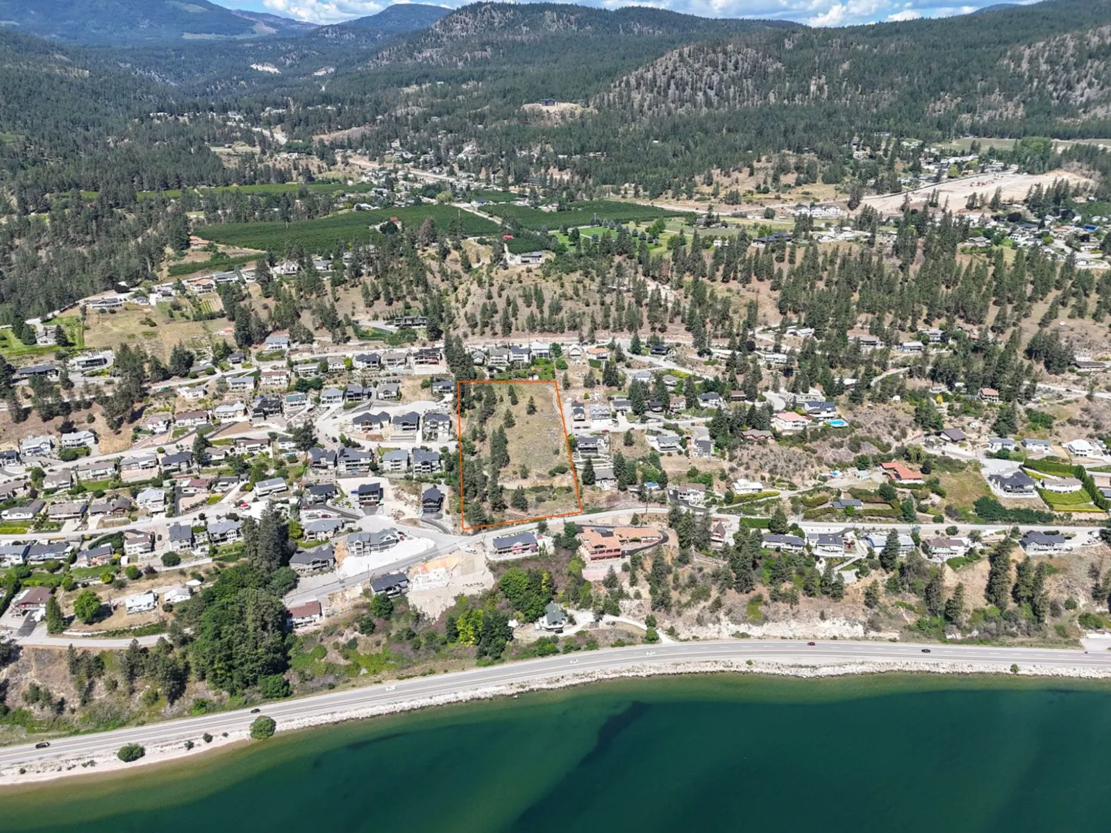Hillside land in Peachland above Okanagan Lake