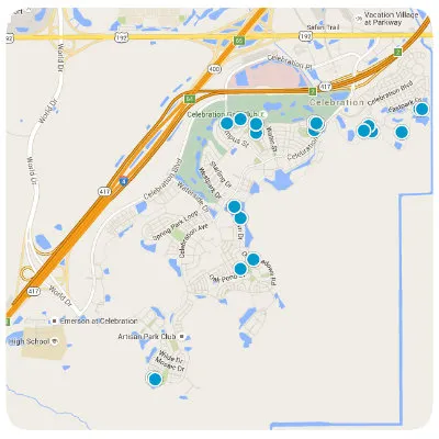 Celebration Interactive Real Estate Map Search